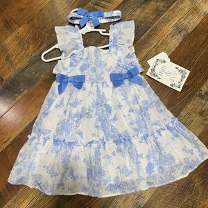 Iris & Ivy Blue and White Floral spring/easter Dress
